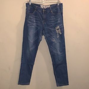 V.I.P Medium Wash Ripped Jeans